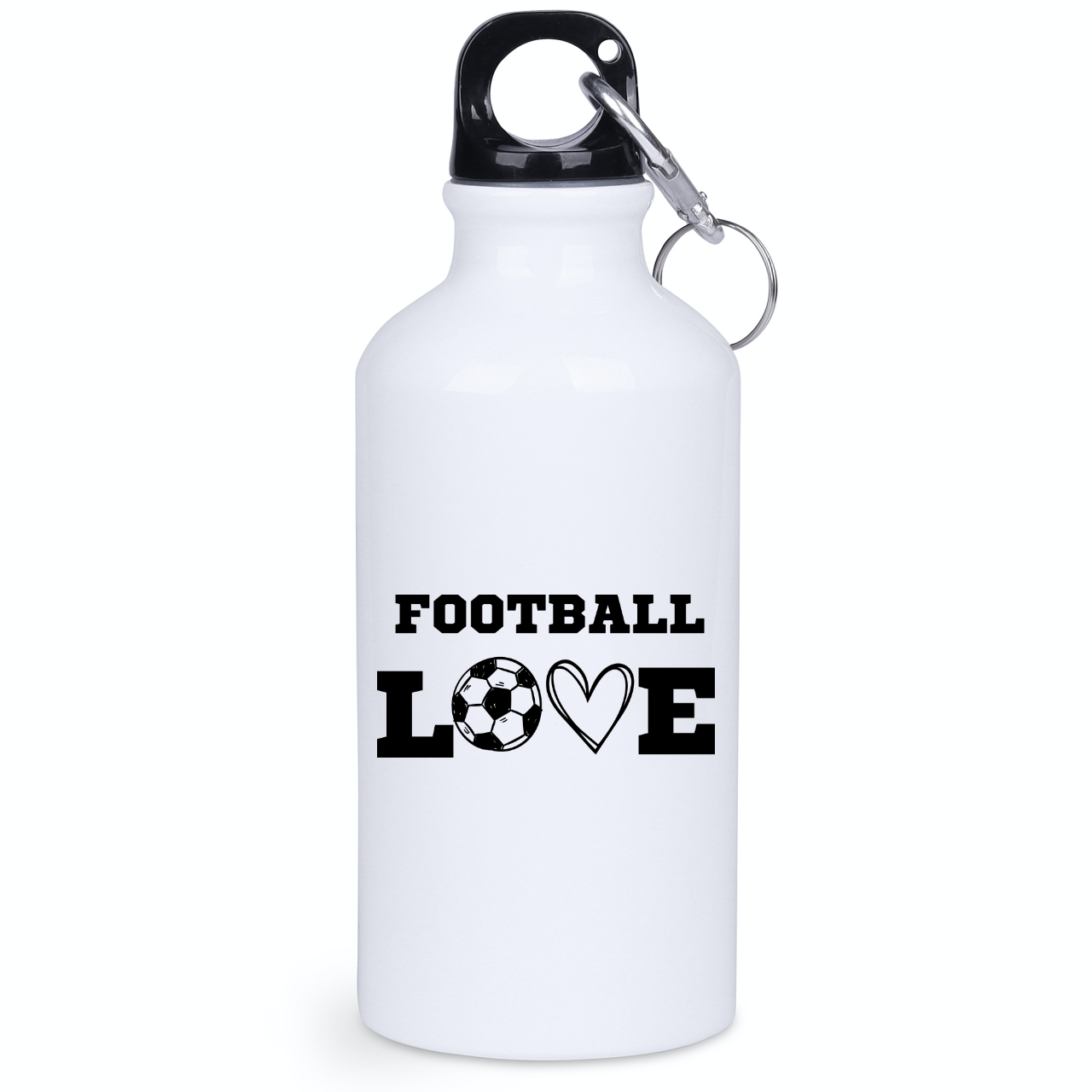 Bidon biały 400 ml dla kibica piłki nożnej z napisem "FOOTBALL LOVE" #14