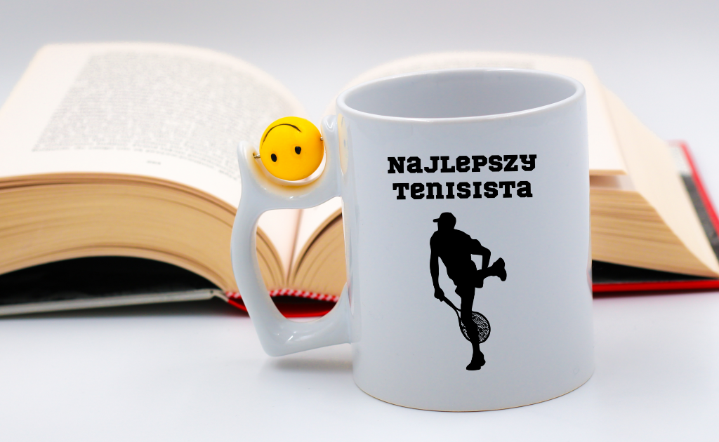 Kubek z piłką 330 ml i grafiką "NAJLEPSZY TENISISTA" #2