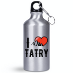 Butelka srebrna 400 ml z nadrukiem „I love Tatry” – Zakopane, góry #9
