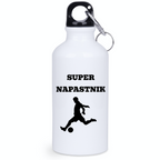 Bidon biały 400 ml z napisem "Super Napastnik" – piłka nożna #8