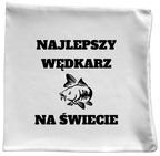 Poduszka z nadrukiem "Najlepszy wędkarz na świecie" - wędkarstwo #6