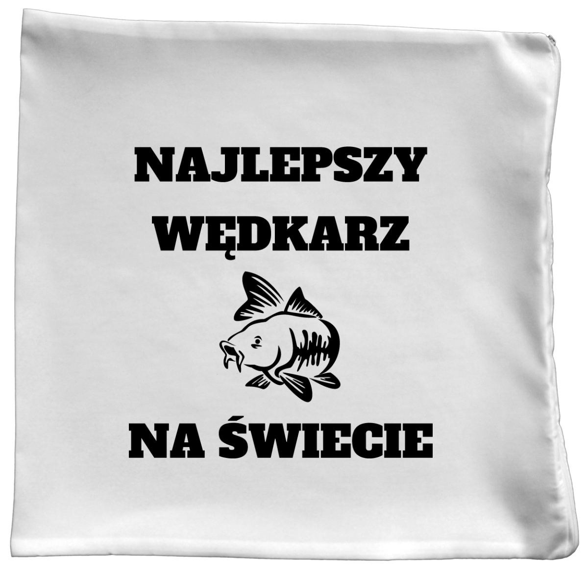 Poduszka z nadrukiem "Najlepszy wędkarz na świecie" - wędkarstwo #6