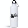 Butelka biała 800 ml z nadrukiem „Pakuję plecak, ruszam po przygodę” #3