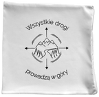 Poduszka z nadrukiem "Wszystkie drogi prowadzą w góry" - trekking #6