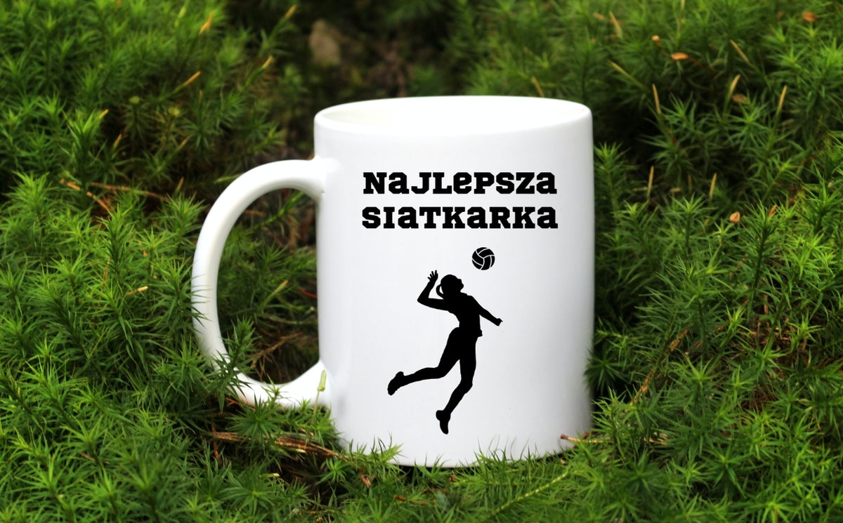 Kubek biały z nadrukiem "Najlepsza Siatkarka" #6