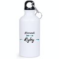 Bidon biały 400 ml z nadrukiem "Kierunek Ryby" - wędkarstwo #3