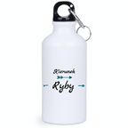 Bidon biały 400 ml z nadrukiem "Kierunek Ryby" - wędkarstwo #3