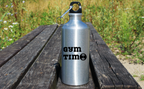 Butelka srebrna 500 ml z nadrukiem "Gym Time" - na siłownię #1