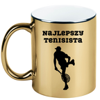 Kubek złoty z napisem "NAJLEPSZY TENISISTA" #1