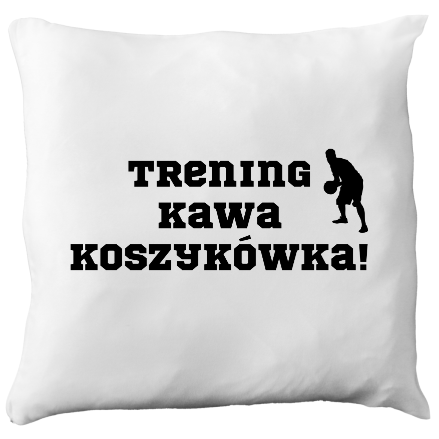 Poduszka z nadrukiem "Trening Kawa Koszykówka" #5