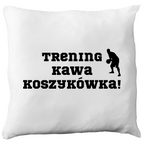 Poduszka z nadrukiem "Trening Kawa Koszykówka" #5