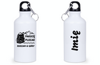 Butelka białą 400 ml z nadrukiem "Pakuję plecak, ruszam w góry" #2
