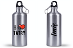 Bidon srebrny 500 ml z grafiką „I love Tatry” – góry, Podhale, Zakopane #9