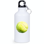 Butelka biała 400 ml z grafiką piłki tenisowej i imieniem #5