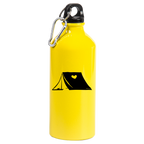 Butelka żółta 600 ml z grafiką namiotu i imieniem do wyboru – camping, namiot, podróże #5