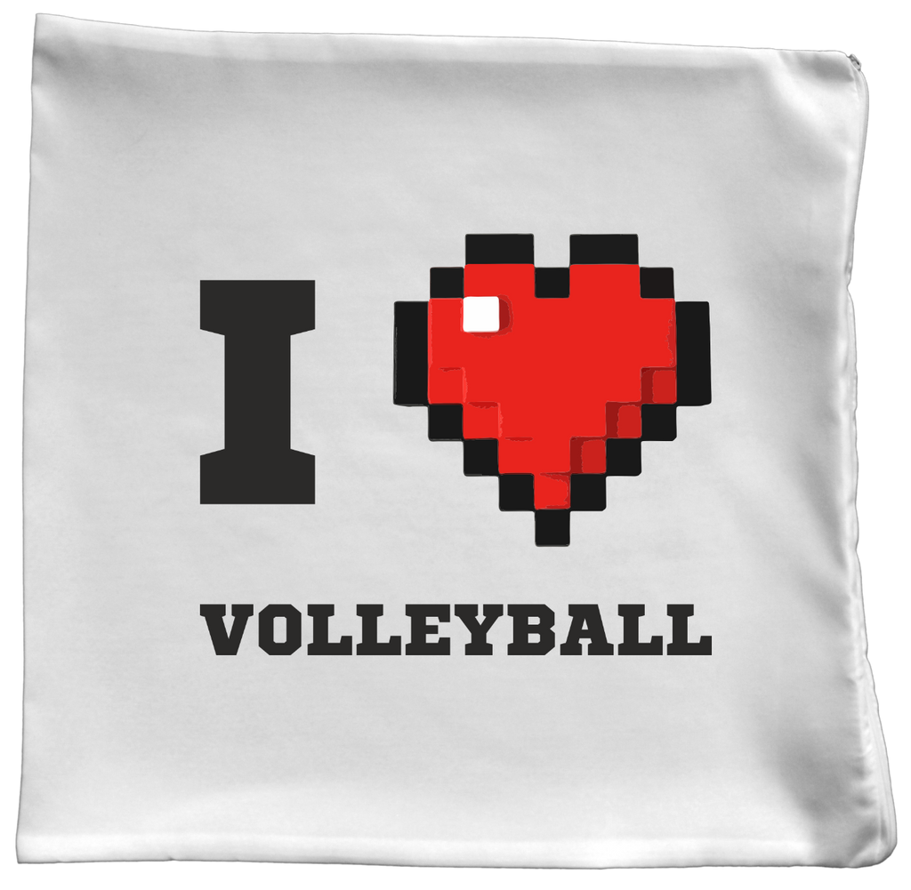 Poduszka z nadrukowaną grafiką I LOVE VOLLEYBALL #2