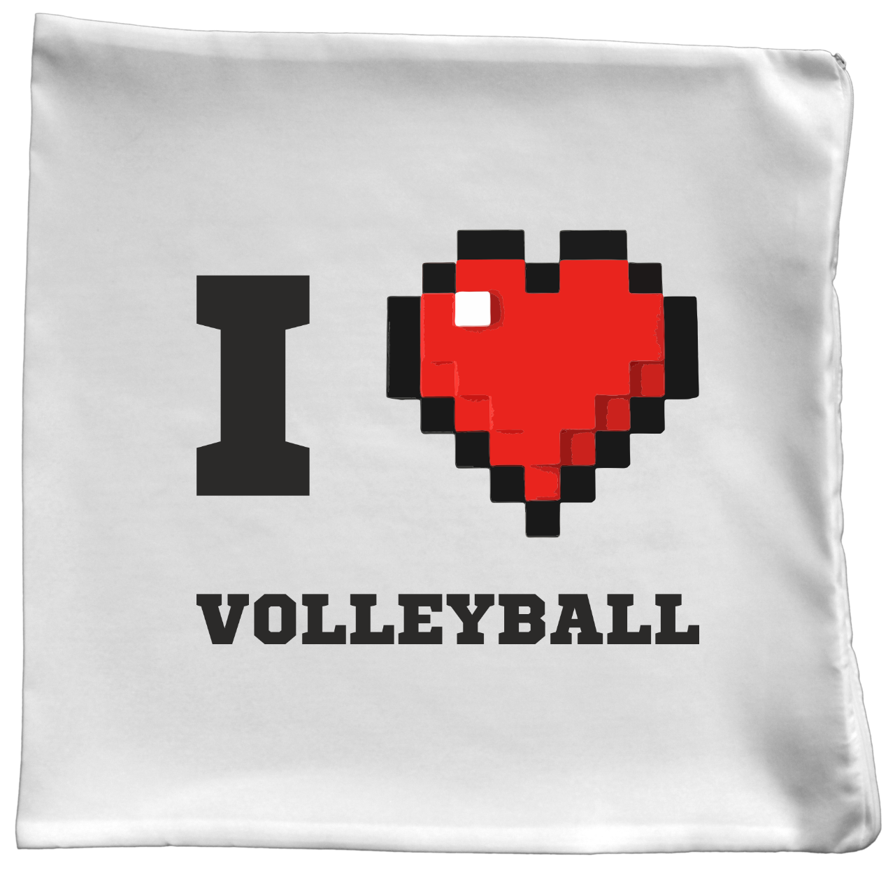 Poduszka z nadrukowaną grafiką I LOVE VOLLEYBALL #2