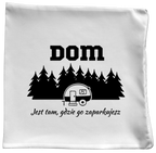 Poduszka z nadrukiem „Dom jest tam, gdzie go zaparkujesz” – camper, camping #6