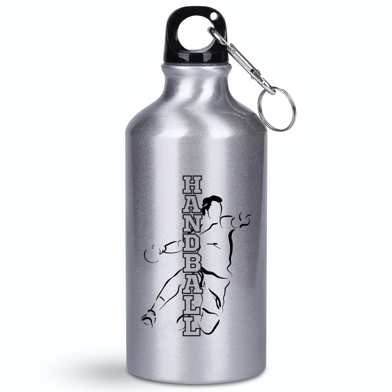 Srebrna butelka 400 ml napis "HANDBALL" #1