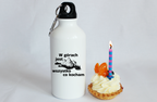 Butelka biała 400 ml z nadrukiem "W górach jest wszystko, co kocham" - góry #1