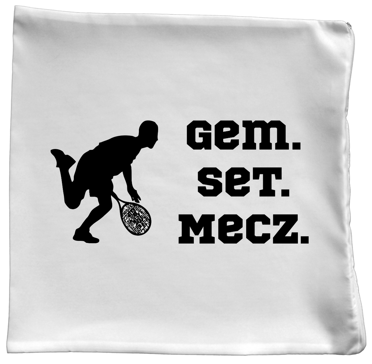 Poduszka z napisem "Gem Set Mecz" – męska #9