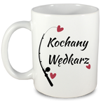 Kubek biały z nadrukiem: "Kochany Wędkarz" - wędkarstwo #2
