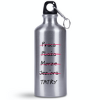 Bidon srebrny 500 ml z grafiką „Tatrzańska wykreślanka” – Podhale, Zakopane, góry #6