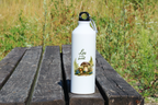 Butelka biała 800 ml z nadrukiem „Las to mój świat” – na grzyby, do lasu #9