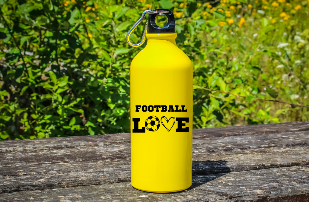 Bidon żółty 600 ml dla kibica piłki nożnej z napisem "FOOTBALL LOVE" #12