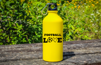 Bidon żółty 600 ml dla kibica piłki nożnej z napisem "FOOTBALL LOVE" #12