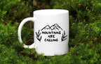 Kubek biały z nadrukiem "Mountains are calling" - góry #8