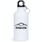 Butelka biała 400 ml z nadrukiem „Przygoda wzywa” #7