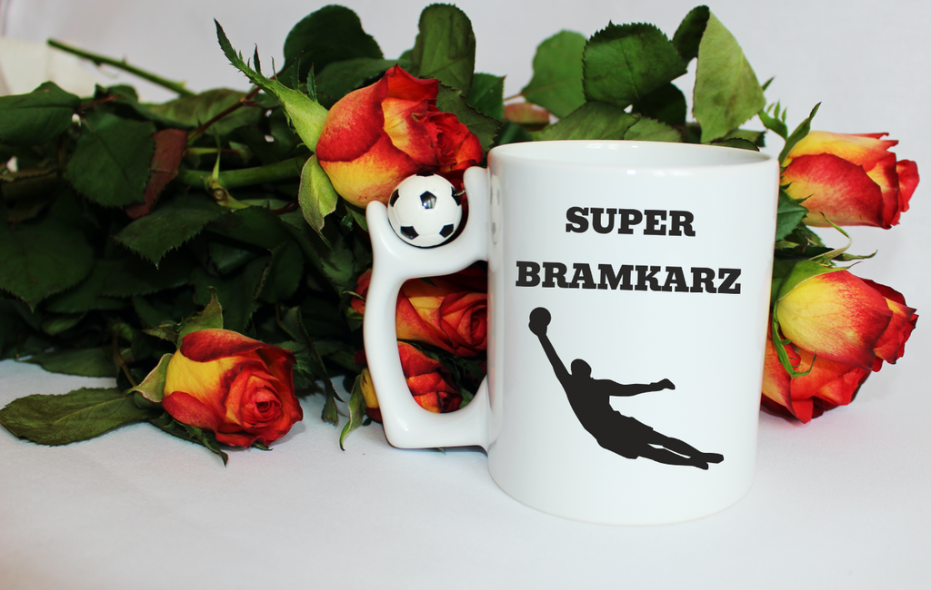 Kubek z piłką i nadrukiem "Super Bramkarz" – piłka nożna #15