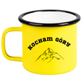 Kubek emaliowany żółty z nadrukiem "Kocham Góry" #8