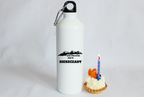 Butelka biała 800 ml z nadrukiem "Rzuć wszystko, jedź w Bieszczady" #1