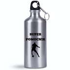 Butelka srebrna 500 ml z napisem "Super Skrzydłowy" – piłka pomocnik #2