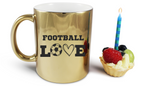 Kubek złoty z nadrukiem "FOOTBALL LOVE" #5
