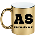 Kubek złoty z napisem "AS SERWISOWY" #3