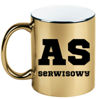 Kubek złoty z napisem "AS SERWISOWY" #3
