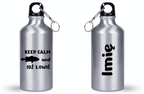 Butelka srebrna 400 ml z nadrukiem "KEEP CALM and IDŹ ŁOWIĆ" – wędkarstwo #5