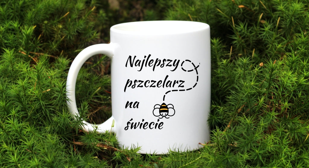 Kubek biały dla pszczelarza "Najlepszy pszczelarz na świecie" #5
