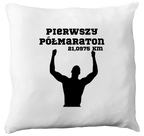Poduszka pamiątka po pierwszym półmaratonie + imię i czas – bieganie #9