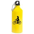 Bidon żółty 600 ml z grafiką roweru oraz dowolnym imieniem - dla rowerzystki #6
