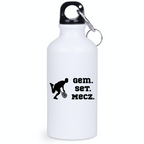 Butelka biała 400 ml z napisem "Gem Set Mecz" – męska #9