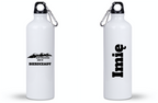 Butelka biała 800 ml z nadrukiem "Rzuć wszystko, jedź w Bieszczady" #1