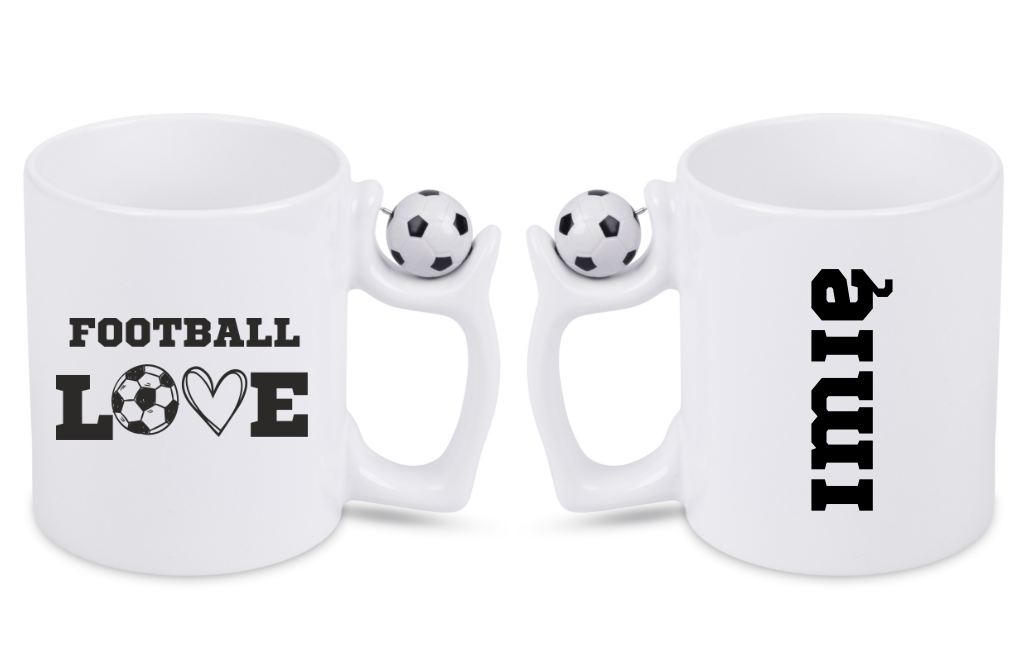 Kubek z piłką i nadrukiem "FOOTBALL LOVE" - piłka nożna #8