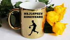 Kubek złoty z nadrukiem "Najlepszy Koszykarz" – koszykówka #4