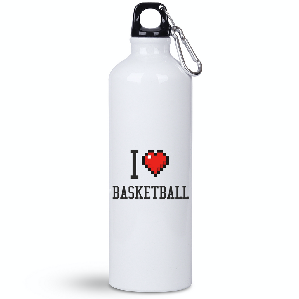 Butelka 800 ml z nadrukiem "I LOVE BASKETBALL" – koszykówka #2