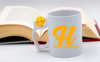 Kubek z piłką, żółtą literą "H" i napisem "I LOVE HANDBALL" #3