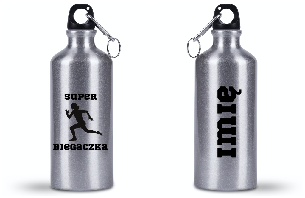 Bidon 500 ml z nadrukiem "Super Biegaczka" – bieganie #7